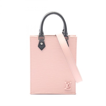 LOUIS VUITTON Petit Sac Plat crossbody Handbag M69575 Epi Rose valerine used LV