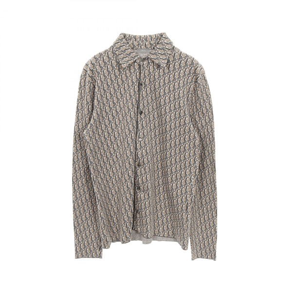 Christian Dior Oblique shirt tops XS size 023M550AT099 cotton Beige Used mens