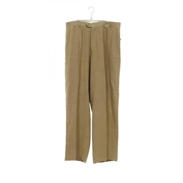 HERMES Pants Trousers - Fabric / Linen - Khaki Size 54 Used mens