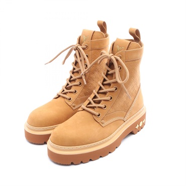 LOUIS VUITTON LV Ranger Ankle short lace-up Boots #7.5 Monogram leather Brown