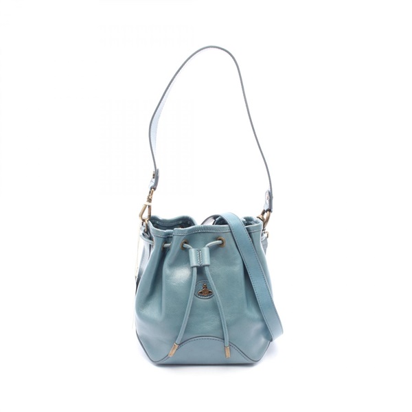 Vivienne Westwood RUBY SMALL BUCKET Shoulder bag S4C030008 leather Green Used