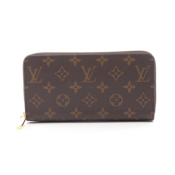 LOUIS VUITTON Zippy wallet Around long purse M42616 Monogram Brown Used LV