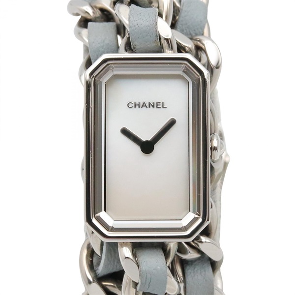CHANEL Premiere Rock Wrist Watch H4327 Quartz Stainless Steel Leather Used Women