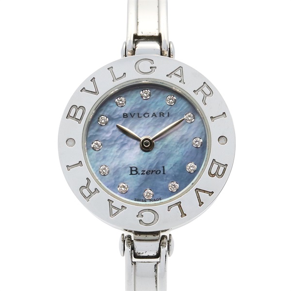 BVLGARI B-zero1 Wrist Watch BZ22S Quartz Stainless Steel diamond Used Women