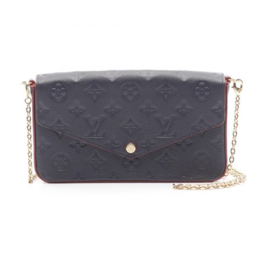 LOUIS VUITTON Pochette Felicie chain crossbody Bag M64099 Monogram empreinte LV
