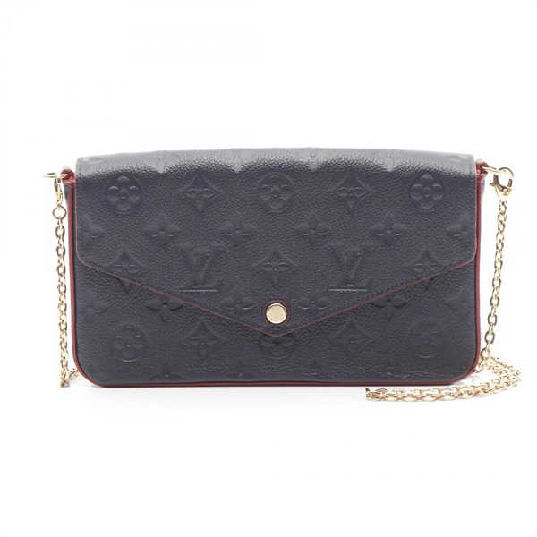 LOUIS VUITTON Pochette Felicie chain crossbody Bag M64099 Monogram empreinte LV