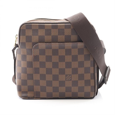 LOUIS VUITTON Olav PM Shoulder crossbody Bag N41442 Damier leather Ebene Used LV