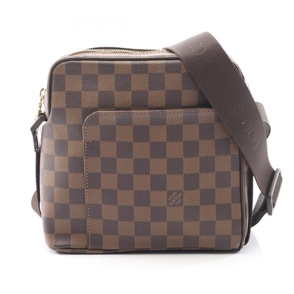 LOUIS VUITTON Olav PM Shoulder crossbody Bag N41442 Damier leather Ebene Used LV