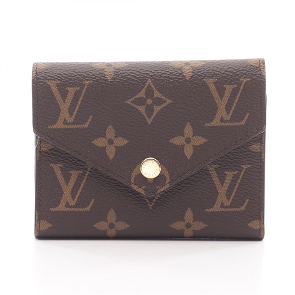 LOUIS VUITTON Portefeuille Victorine wallet M62360 Monogram Brown Pink used LV