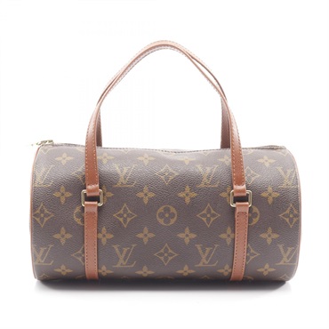LOUIS VUITTON Papillon 26 old Hand bag M51366 Monogram leather Brown Used Women