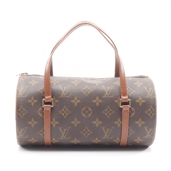 LOUIS VUITTON Papillon 26 old Hand bag M51366 Monogram leather Brown Used Women