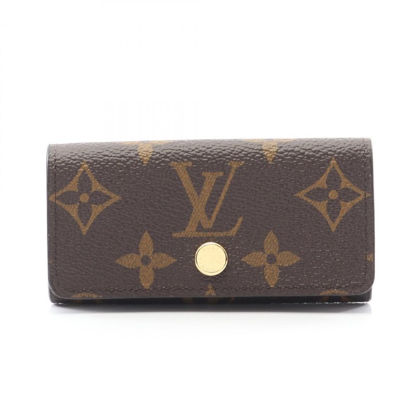 LOUIS VUITTON Multicles 4 key holder M69517 Monogram canvas Brown Used Women LV