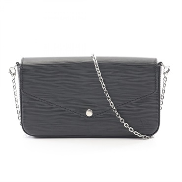 LOUIS VUITTON Pochette Felice chain crossbody Shoulder Bag M62648 Epi Noir used