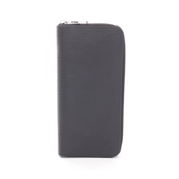 LOUIS VUITTON Zippy Vertical long wallet M60965 Epi leather Black Used mens LV