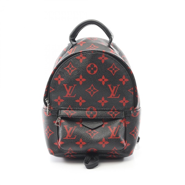 LOUIS VUITTON Palm Springs Backpack Mini M41457Monogram Infrarouge used Red LV