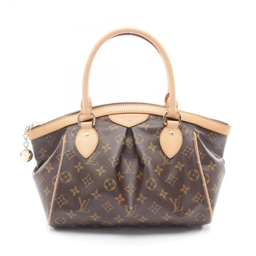 LOUIS VUITTON Tivoli PM Handbag M40143 Monogram canvas leather Brown Used Women