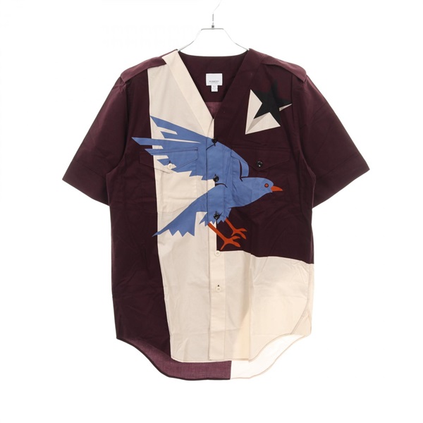 BURBERRY No color Shirts Tops 8045396 cotton Bordeaux Pink Used mens size M