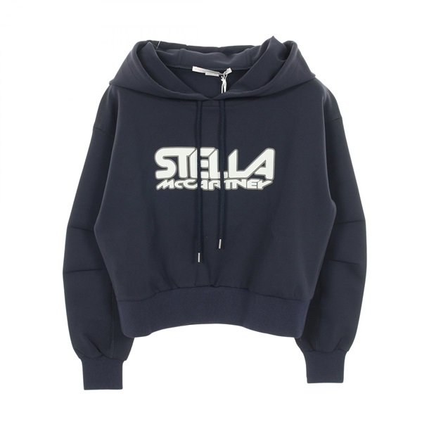 Stella McCartney Logo print Hoodie sweatshirt #36 Nylon Navy Used Women