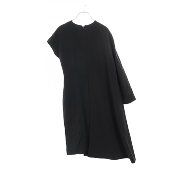 FENDI Dress Asymmetry #38 Rayon Black Used Women