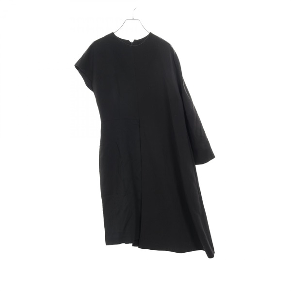 FENDI Dress Asymmetry #38 Rayon Black Used Women