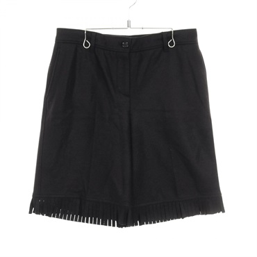 BURBERRY Half Pants wool Black Used Women size UK8