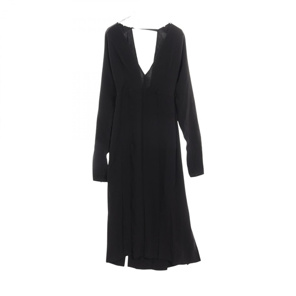 BURBERRY Emelia Pleated Dress 8041042 silk Black Used Women size UK2