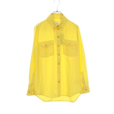 BURBERRY Shirts Tops 8046836 polyester Yellow Used Women size UK4