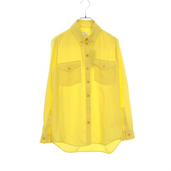 BURBERRY Shirts Tops 8046836 polyester Yellow Used Women size UK4
