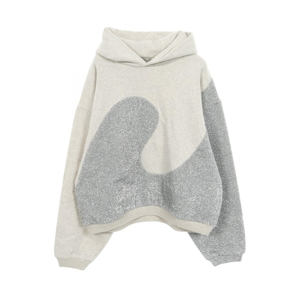 Dior ERL Hoodie Tops cotton polyester Gray Silver Used mens size XXL