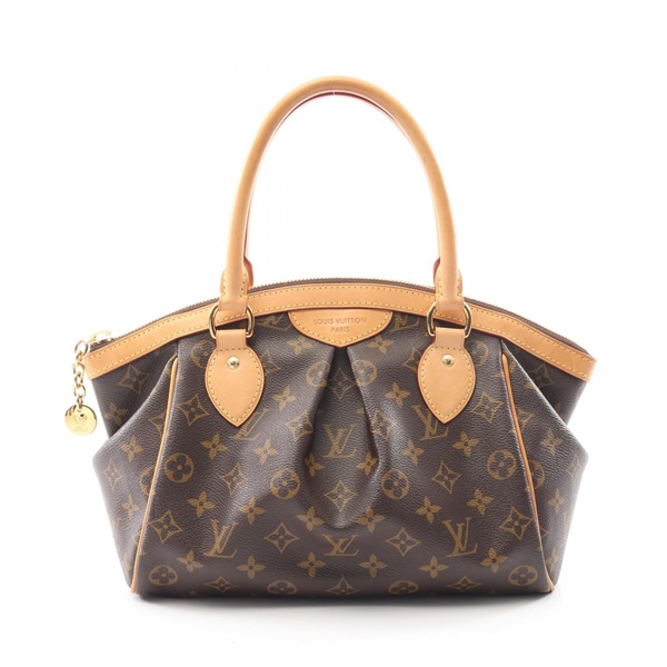 LOUIS VUITTON Tivoli PM Handbag M40143 Monogram canvas leather Brown Used LV