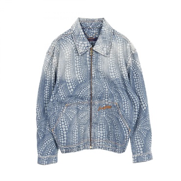 LOUIS VUITTON LV YK Allover Pumpkin Denim Jacket #52 RM232H YN3 HOA30W cotton