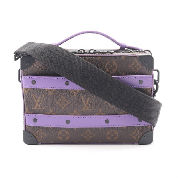 LOUIS VUITTON Handle Soft trunk Shoulder Handbag M46264 Monogram macassar Purple