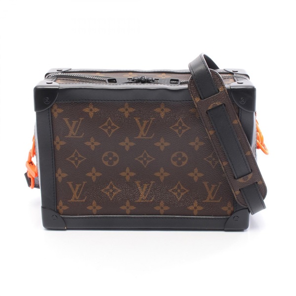 LOUIS VUITTON Soft Trunk Shoulder Bag M44427 Monogram canvas leather Brown Black