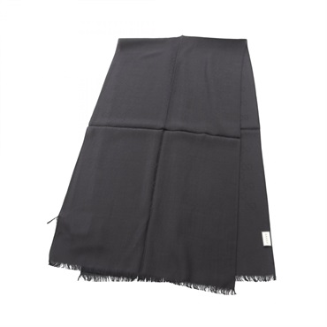 GUCCI GG pattern Stole wrap scarf 1659043G6461000 wool silk Black NEW unisex