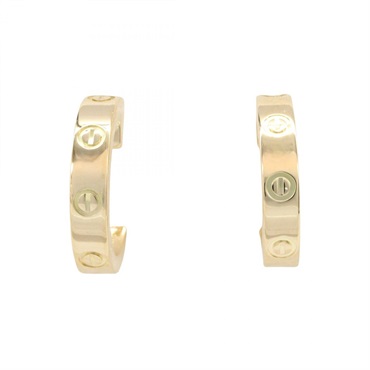 CARTIER Mini Love Pierced earrings 18KPG Pink Rose Gold Used women