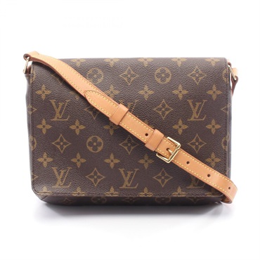 LOUIS VUITTON Musette Tango short strap Shoulder Handbag M51257 Monogram Used LV