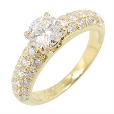 Van Cleef & Arpels Diamond Ring 18KYG Yellow Gold Used women US size 5 #49