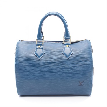 LOUIS VUITTON Speedy 25 Handbag M43015 Epi leather Toledo Blue Used Women LV