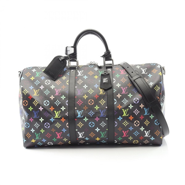 LOUIS VUITTON LV TM Keepall Bandouliere 50 hand bag M13745 Monogram Multicolore