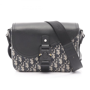 Dior SADDLE Shoulder Bag 1ADPO049YKS_H27E canvas leather Beige Navy Black Used