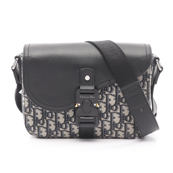 Dior SADDLE Shoulder Bag 1ADPO049YKS_H27E canvas leather Beige Navy Black Used