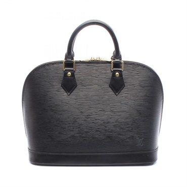 LOUIS VUITTON Alma Handbag M52142 Epi leather Black Used Women LV