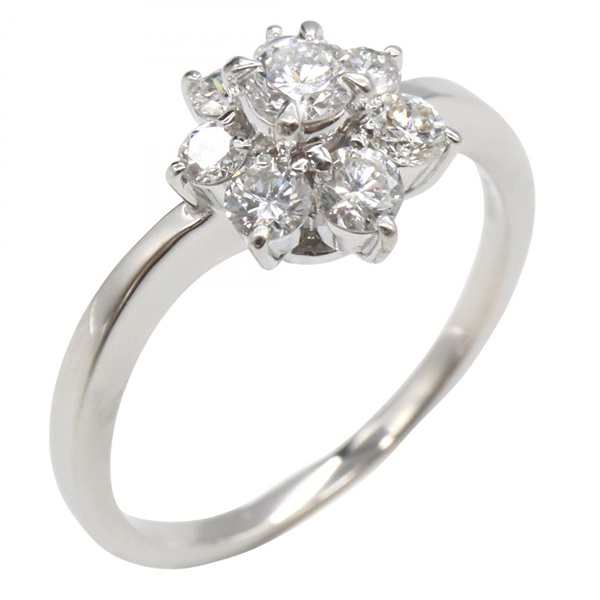 TASAKI Diamond Ring Pt900 Platinum Used women US size 7