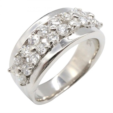 JEWELRY Diamond Ring Pt900 Platinum Used women US size 5.25