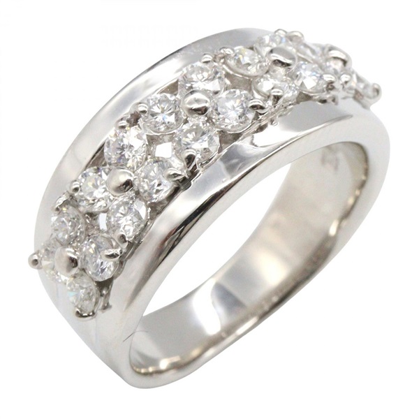 JEWELRY Diamond Ring Pt900 Platinum Used women US size 5.25