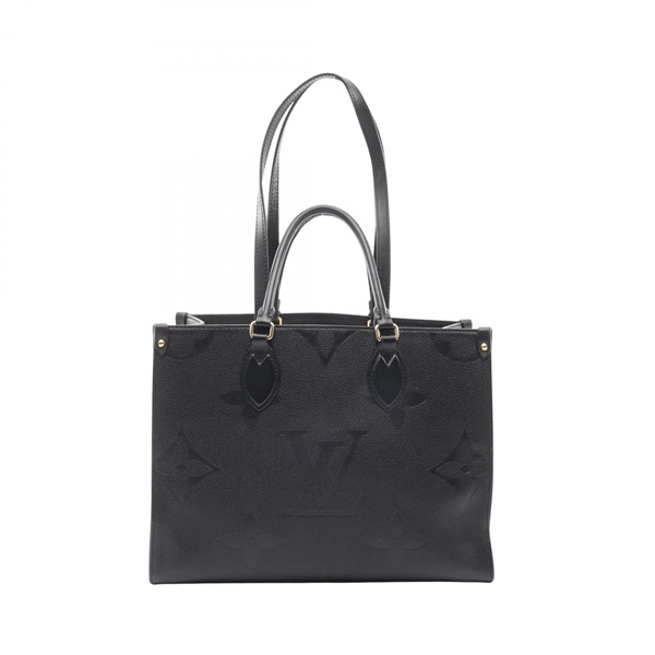 LOUIS VUITTON On the Go MM Shoulder Tote Bag M45595 Monogram empreinte Black LV