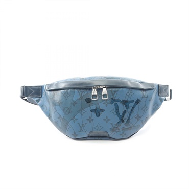 LOUIS VUITTON Discovery Bum Waist bag M22576 Monogram Aqua Garden Blue Used LV