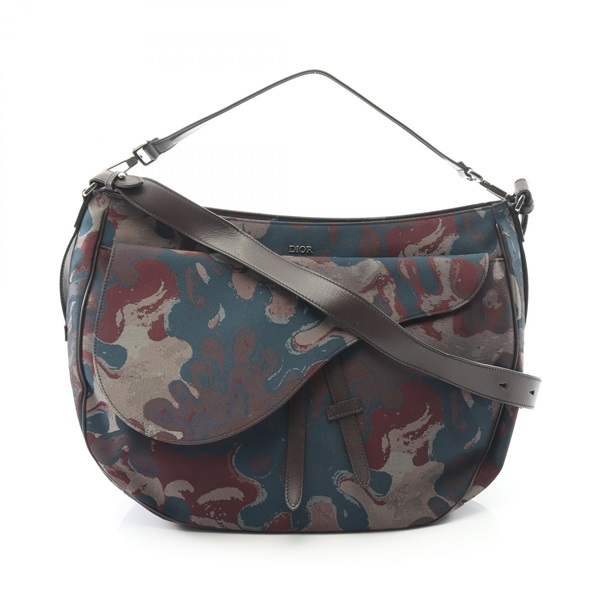 Christian Dior x Peter Doig Saddle Shoulder crossbody Bag canvas leather CD