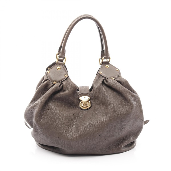 LOUIS VUITTON Mahina L Shoulder Bag M93821 Mahina leather Gris pearl Used Women