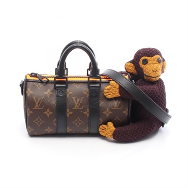 LOUIS VUITTON Keepall XS shoulder Handbag M80118 Monogram canvas leather Brown